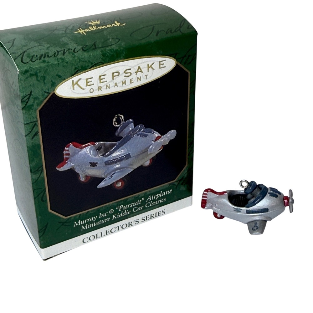 Hallmark Keepsake Ornament 1997 Murray Airplane Miniature Kiddie Car 1941